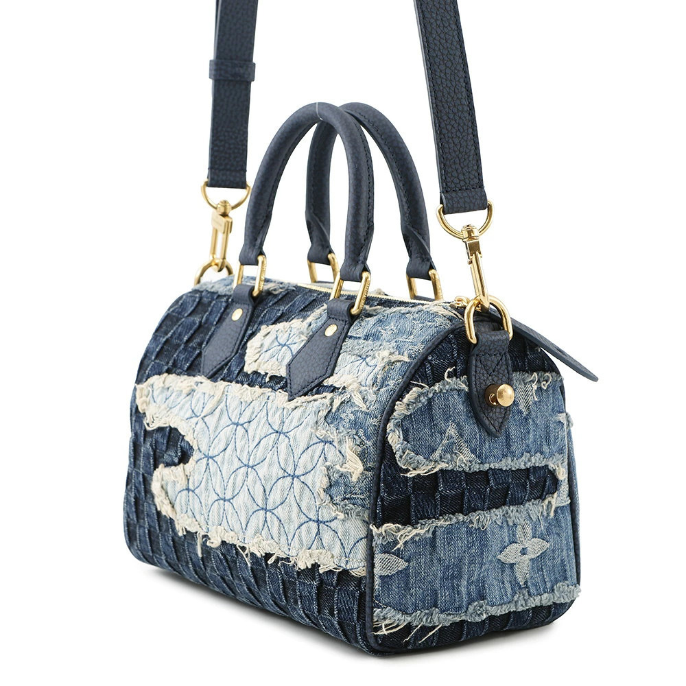 Louis Vuitton Monogram Denim Speedy Bandoulire Handbag Bag - Picture 2 of 7